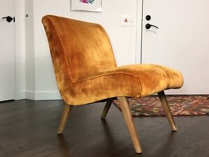 Mid Century Modern Jens Risom Scoop Chair