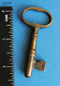 Old Brass Skeleton Key Genuine Antique Key From Europe More Rare Keys Here 