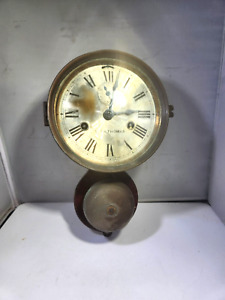 19th C Seth Thomas Ships Clock W Bell