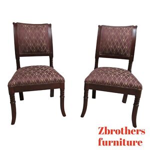 Pair Italmond Furniture French Regency Dining Room Side Chairs D 1