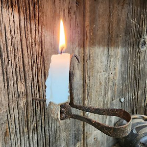 Adjustable Well Worn Antique Sticking Tommy Coal Miner S Candle Holder Light