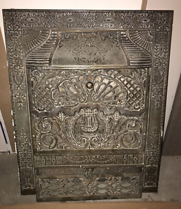 Cast Iron Gas Fireplace Insert Antique Victorian Design Amazing Detail Reclaimed