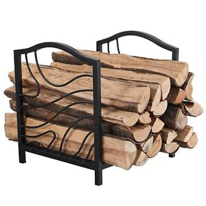 Firewood Rack Log Rack Firewood Storage Log Holder Heavy Duty Indoor Outdoor