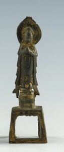 Rare Chinese Tang Dynasty Gilt Bronze Buddha