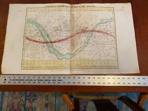 Map Chart Of Celestial Sky Map Burritt 1835 8