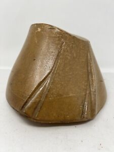 Vtg Wood Wooden Hat Block Head Style Form Display Mold Millinery Unusual Style