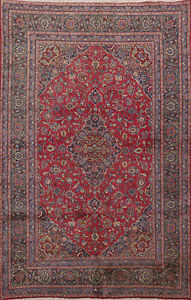 Vintage Traditional Kashmar Living Room Area Rug 6x9 Kork Wool Hand Made Carpet