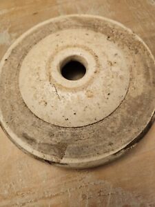 Rare Antique Stoneware Ironstone Butter Churn Crock Replacement Lid Red Wing 