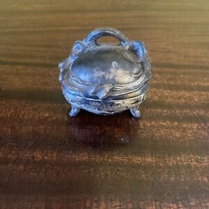 Antique Weidlich Brothers Art Nouveau Ring Box Trinket Jewelry Casket Lined