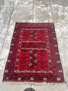 Antique Turkoman Ersari Beshir Rug Carpet Embroidery Afghan Hand Made