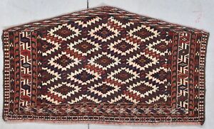 Turkomen Antique Yomud Yomut Asmalyk Oriental Rug 1 2 X 3 6 8020