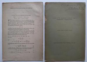 Vol 1 2 1912 Study Of Reversible Pendulum J Shedd J Birchby Author Signed