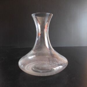 Carafe Glass Crystal Container Eau Wine Vintage Art Deco Table France N7170