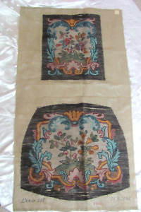 French Provincial Tapestry Needlepoint Chair Set Louis Xiv France Antique
