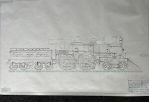 1980s Hobbyist Train Diagram Ww2 Union Pacific Big Boy Steam Locomotive Vint