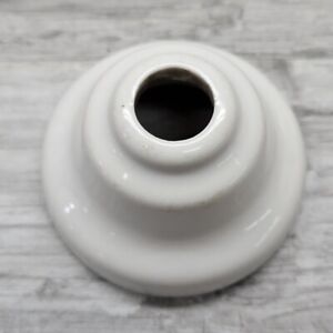 Vintage Porcelain Ceramic Plumbing Escutcheon Faucet Shower Tub Bath White