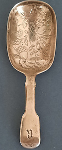 Antique George Iv Silver Caddy Spoon 1826