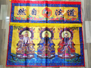One Meter Taoist Articles Taoist Flags Tablecloth Taoist Nature Sanqing Statue