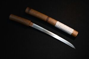 Tanto Japanese Antique Sword 28 8cm Blade Mumei Edo Era Shirasaya