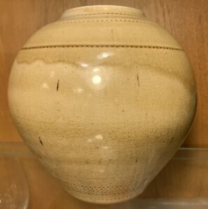 Islamic Middle Eastern Crackle Pottery Vase Porcelain Ceramic 7 50 Old Antique