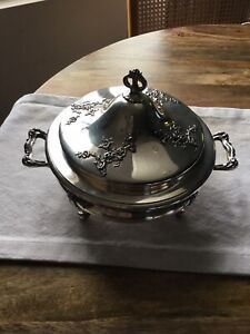 Reed Barton Antique Silver Serving Bowl