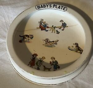 Vintage Baby Plate Most Likely Victorian Era