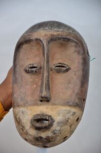 African Tribal Art Kumu Mask From Democratic Republic Of Congo