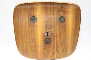 Vintage Herman Miller Wood Seat Dcm Chair Eames Evans Mid Century Brown 02