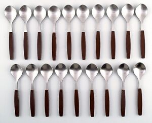 15 Teaspoons Henning Koppel Strata Cutlery Stainless Steel By Georg Jensen 