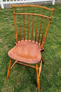 Awesome 1991 D R Dimes Birdcage Windsor Chair 