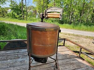 Antique Easy Washer Copper Tub Washing Machine Model M Pat 1912 Syracuse Ny 