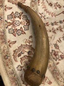 Antique Powder Horn Handmade Primitive Hunting