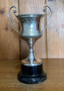 Not Engraved Vintage Silver Plate Trophy Loving Cup Trophies Trophy