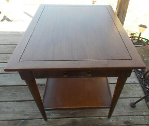 Mid Century Mahogany End Table Side Table By Imperial Rp Et77 