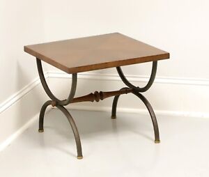 Tomlinson 1960 S Walnut Square Cocktail Table With Metal Legs A