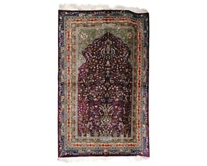 Persian Silk Carpet By Artist Abolfazl Rajabian