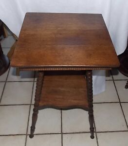 Solid Quartersawn Oak Square Lamp Table End Table Prt127 
