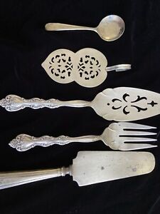 Lot Of Antique Vintage Silver Plated Victorian And Misc Serving Pieces