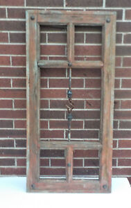 Spanish Colonial Antique 5 Pane Window Frame Mexico 47 5 8 X 22 7 8 X 1 1 2 N