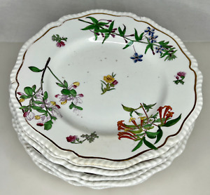 Antique 19th Cent Old Paris Porcelain Floral Plates 90976