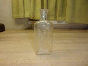 Antique Apothecary Bottle Embossed Eckel Pharmacist Petoskey Mich Free Shipping