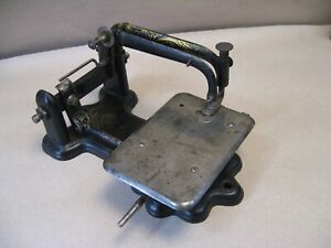 Antique 1866 Wheeler Wilson 3 Treadle Sewing Machine W Glass Foot Bobbin