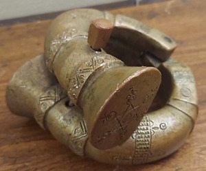 Antique African Tuareg Manilla Islamic Culture Money Bracelet Brass Jointed