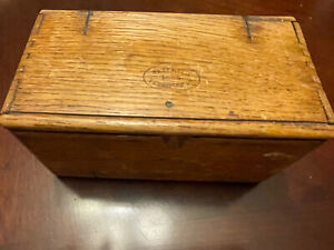 1889 Singer Sewing Machine Oak Folding Wood Puzzle Box