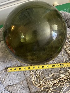 Vintage Japanese Glass Fishing Float Buoy Ball 32 Large Circumference