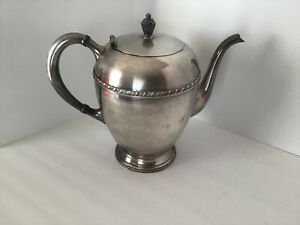 Vintage Art Deco Country Victorian Quadruple Plated Pairpoint Tea Coffee Pot