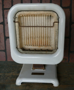 Antique Humphery Radiantfire No 10 Portagas Heater Tabletop White Enamel