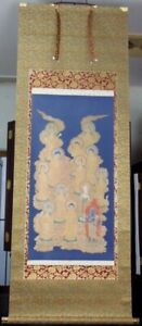 Kakejiku Japanese Hanging Scroll Buddhist Art Thirteen Buddhas From Japan