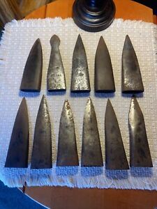 Lot Of 11 Vintage Tobacco Spears Spikes Primitive Barn Find Tool Decor Amish