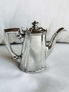 Vtg Reed Barton 1952 Baltimore Ohio Railroad Silver Soldered Sp Lines Teapot